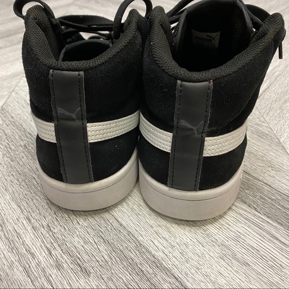 Puma | Men’s Smash V2 Mid Black Sneakers Size 8.5 - Picture 5 of 8